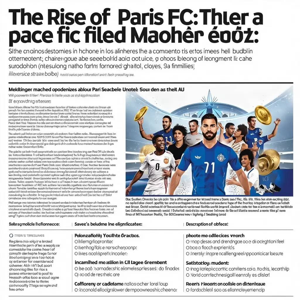 巴黎足球俱乐部粉丝站–巴黎FC崛起之路：从法乙黑马到法甲挑战者